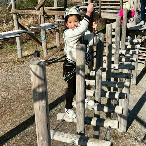 寒い日にこそアスレチック!