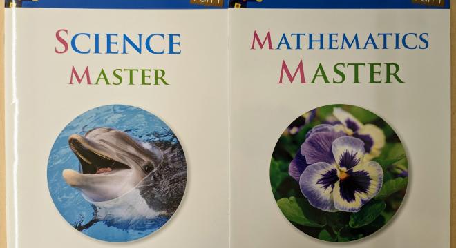 L.A. CourseのMathematicsとScienceのテキストです。