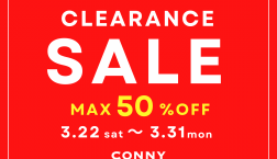 【CONNY】”CLEARANCE SALE”  MAX50%OFF❗️