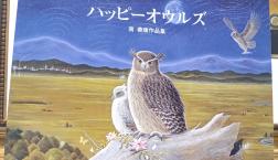 子供の日に! ハッピーオウルズ 南 善康 作品 原画 可愛いフクロウの絵画!!